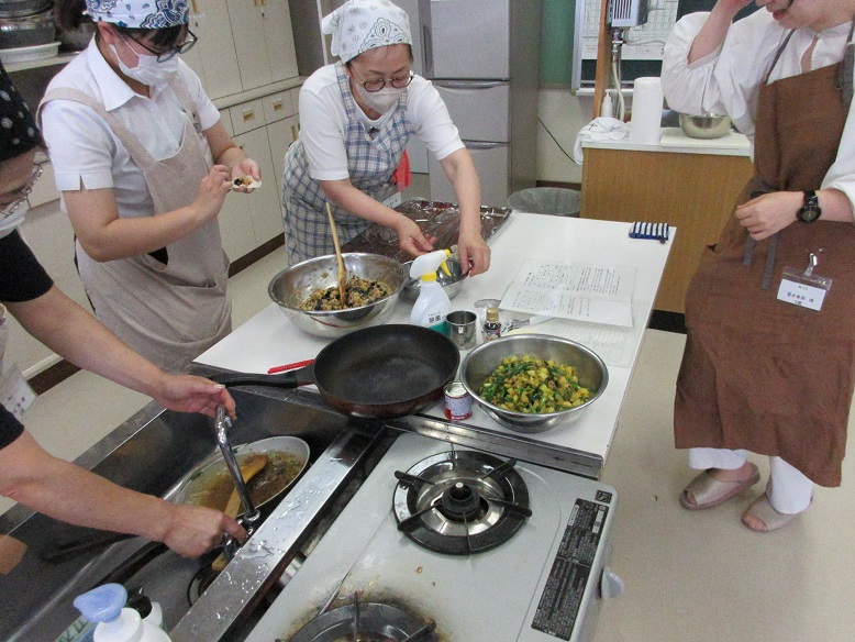 調理実習の様子