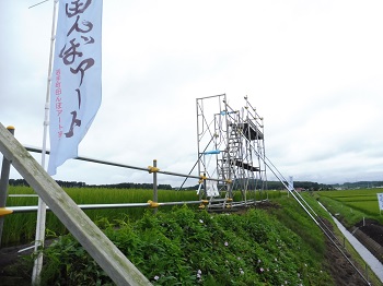 やぐらの上から眺める