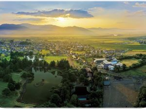 日本農業遺産に認定された束稲山麓地域（平泉町提供）