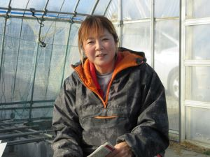 3年前に新規就農しブロッコリー栽培に取り組んでいる新山麗佳さん