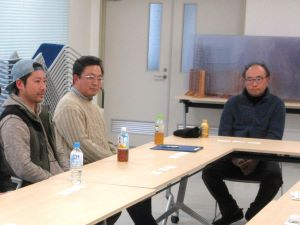 地域おこし協力隊の小笠原さん、佐々木さん、加藤さん