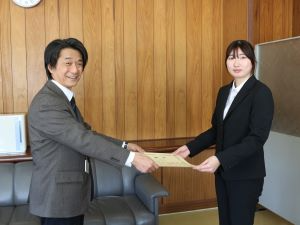 表彰状授与の様子