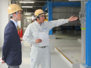久慈地区汚泥再生処理センターの 現地調査の様子1