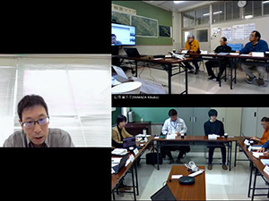 webによる意見交換の様子