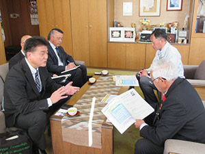 平泉町での意見交換の様子