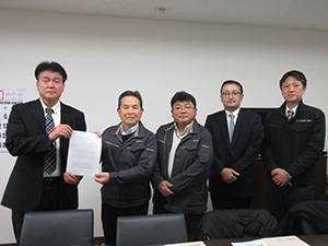 中邨地方参事官、平野代表理事組合長ほか