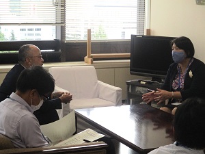 宮城県農政部長との意見交換の様子