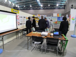 東北農政局が出展したブースの様子 （営農支援フェスタ）