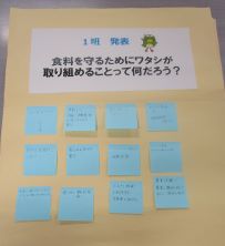 グループ討議の発表