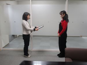  授与式の様子