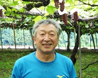 南陽市ワインブドウ研究会会長 須藤孝一さん