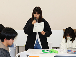 ２年生グループ代表からの発表