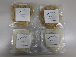 有機米の佐藤農場の米粉めん４種