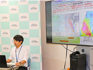豪雨被害を事例に講義