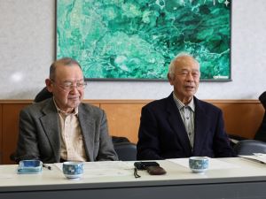 蔵王上野棚田地域振興協議会 池野会長(右)、山口副会長(左)