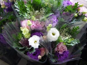 産直に出荷される切り花
