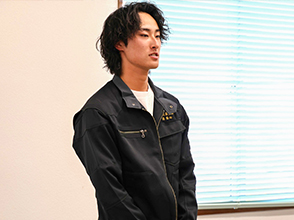 実施計画の概要を説明する 遠藤農産 遠藤竜也常務