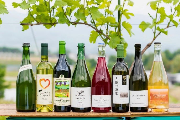 かみのやまワインの数々