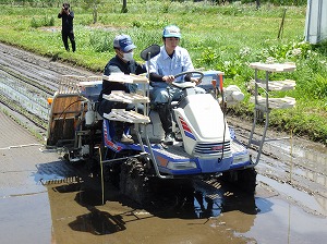 山形地域からの便り 田植機の操作