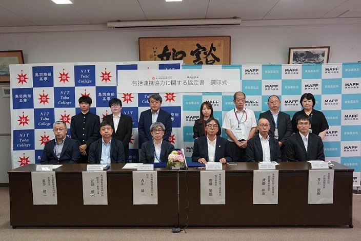 鳥羽商船高等専門学校職員および東海農政局三重県拠点職員等（令和6年9月4日撮影）