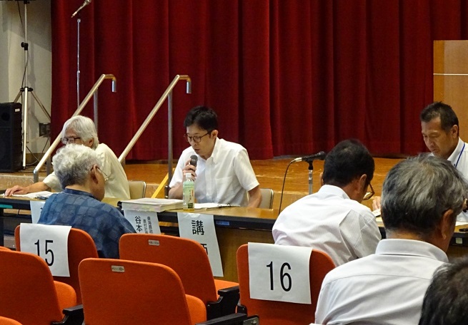 農振法等の改正について説明する東海農政局本局職員（令和6年7月19日撮影）