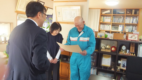 農林水産大臣感謝状の授与（令和6年10月25日撮影）
