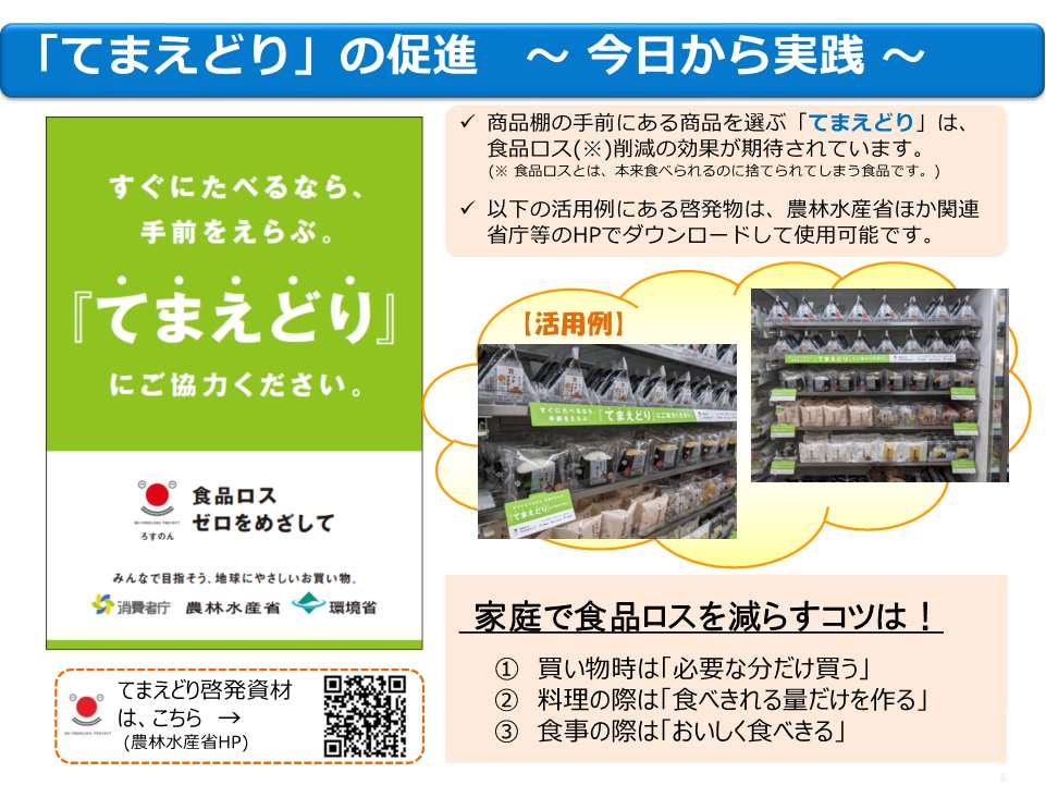 食品ロス（手前どりの促進）
