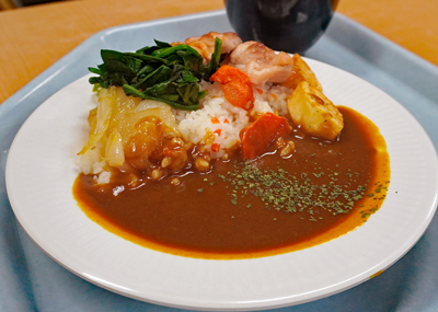 にんじんライスのゴロゴロ野菜カレー