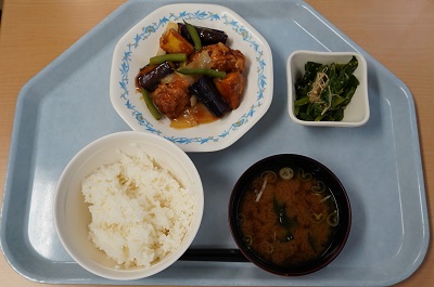 秋野菜の酢鶏＆小松菜のナムル
