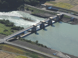 岡島頭首工現状イメージ