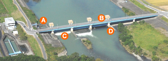 岡島頭首工イメージ