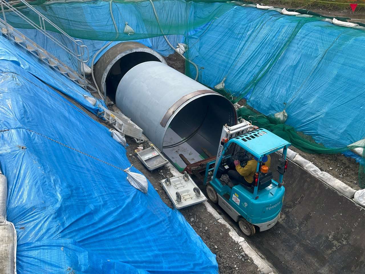 池田その１施工中