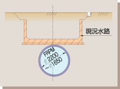 羽島用水路　標準断面図