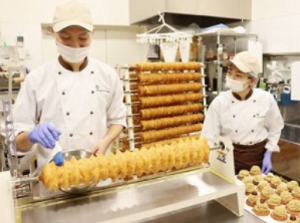 自社製粉100パーセントのグルテンフリーバウムクーヘン