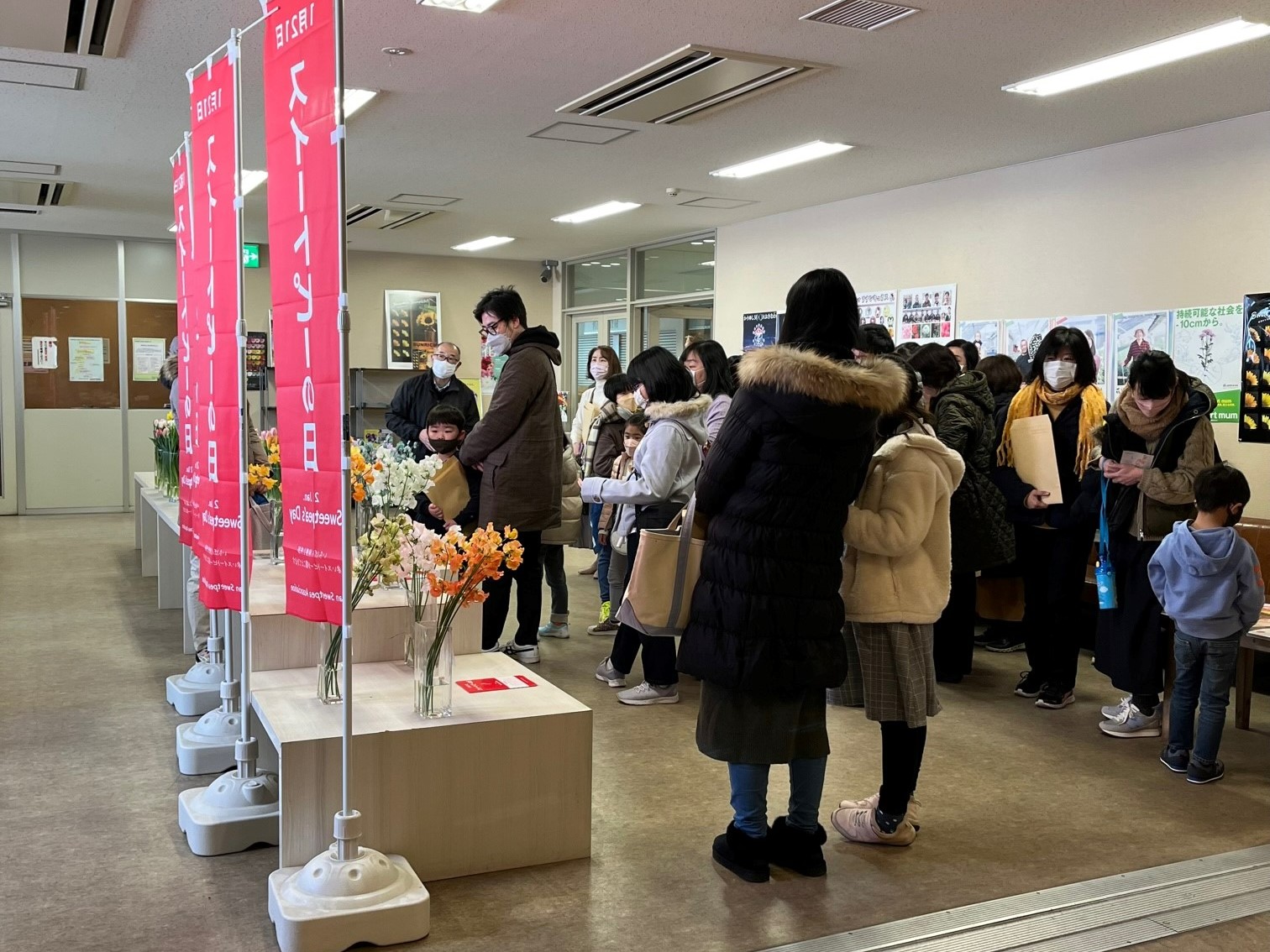 花の展示見学