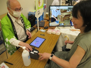 ベジチェックを実施する様子