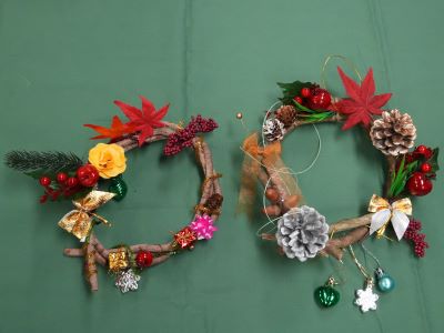 参加者が作成したリースの一例