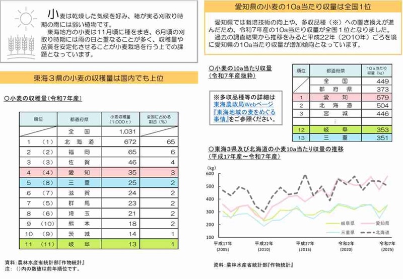小麦のデータ2枚目