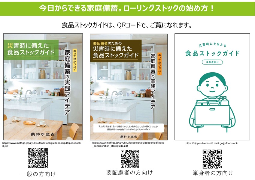 食品ストックガイドのポスター