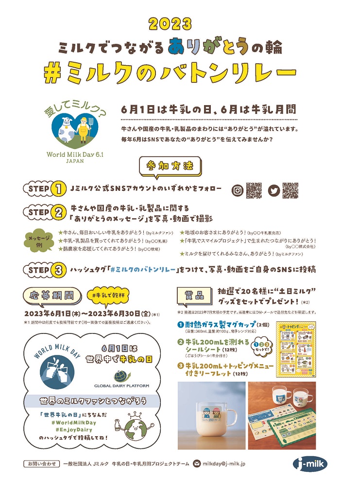 ミルクのバトンリレー2