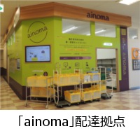 「ainoma」配達拠点